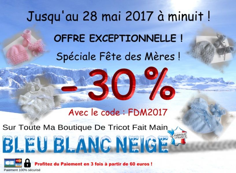-30% pour la FETE DES MERES tricot laine b�b�