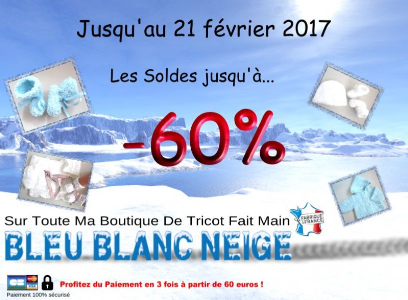 Les Soldes sur ma boutique tricot fait main