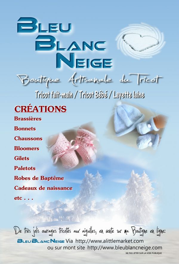 Tricot b�b� tricot fait main laine layette    